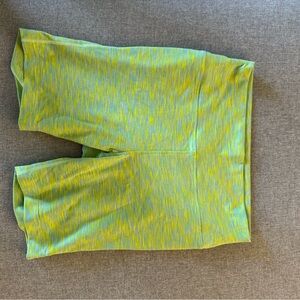Outdoor voices green and yellow bike shorts